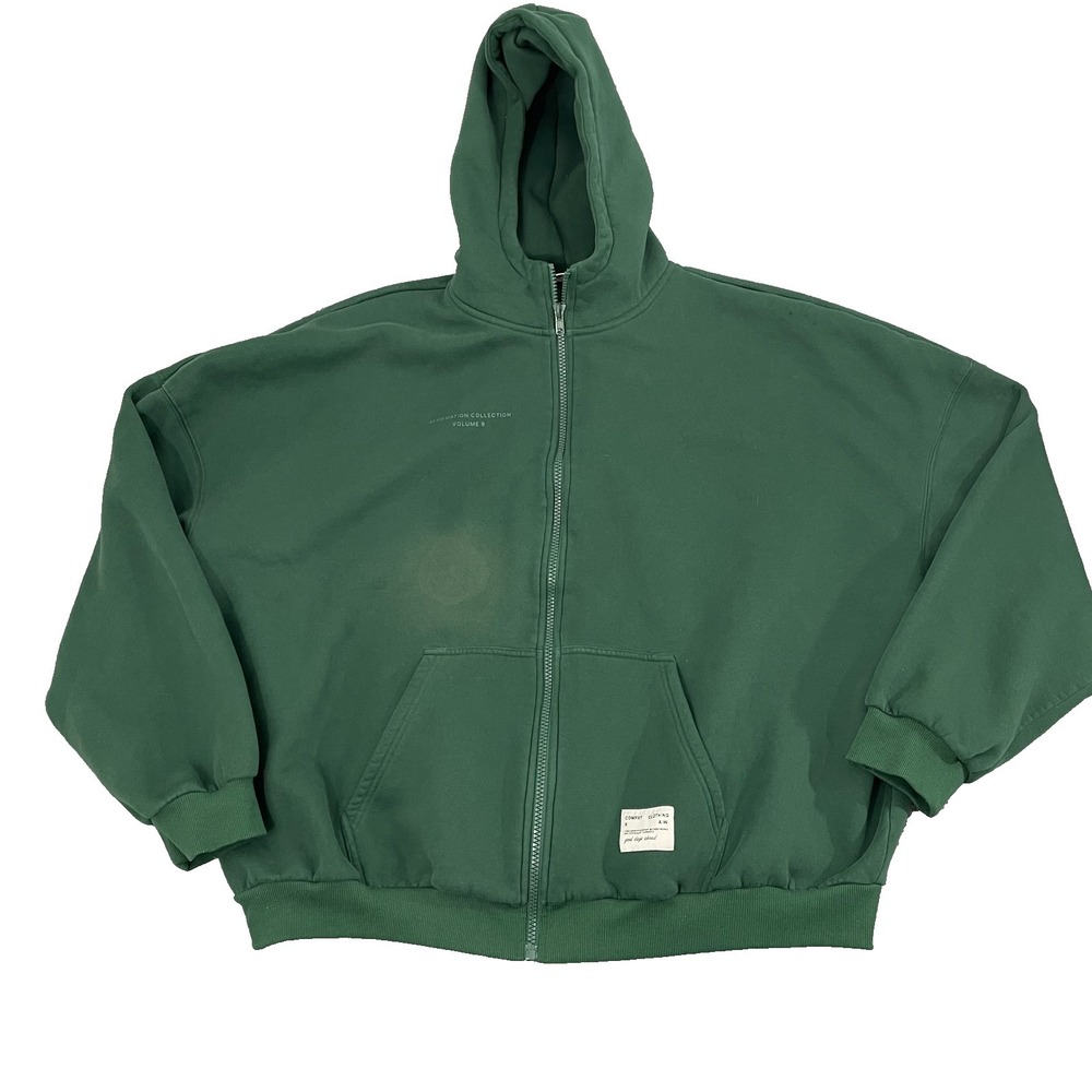 Comfrt Affirmation Collection Vol 9 Hoodie 3XL Green Oversized Lounge Full Zip